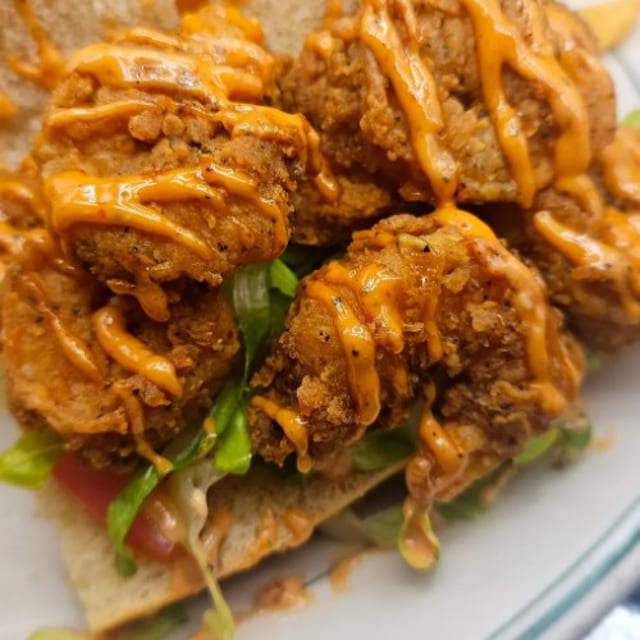 Fried or Blackened Shrimp Po'boy.