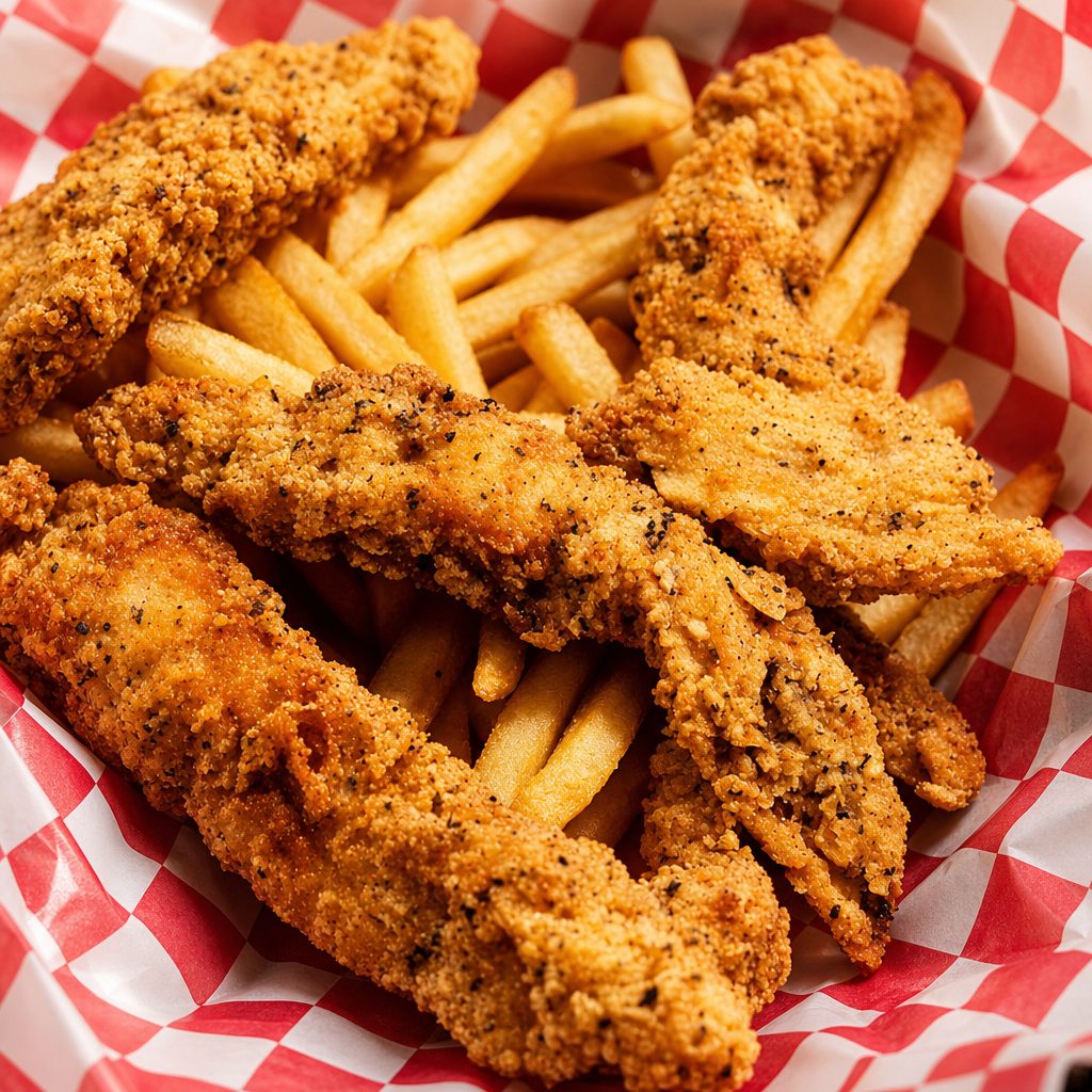 Kids Chicken Strips.