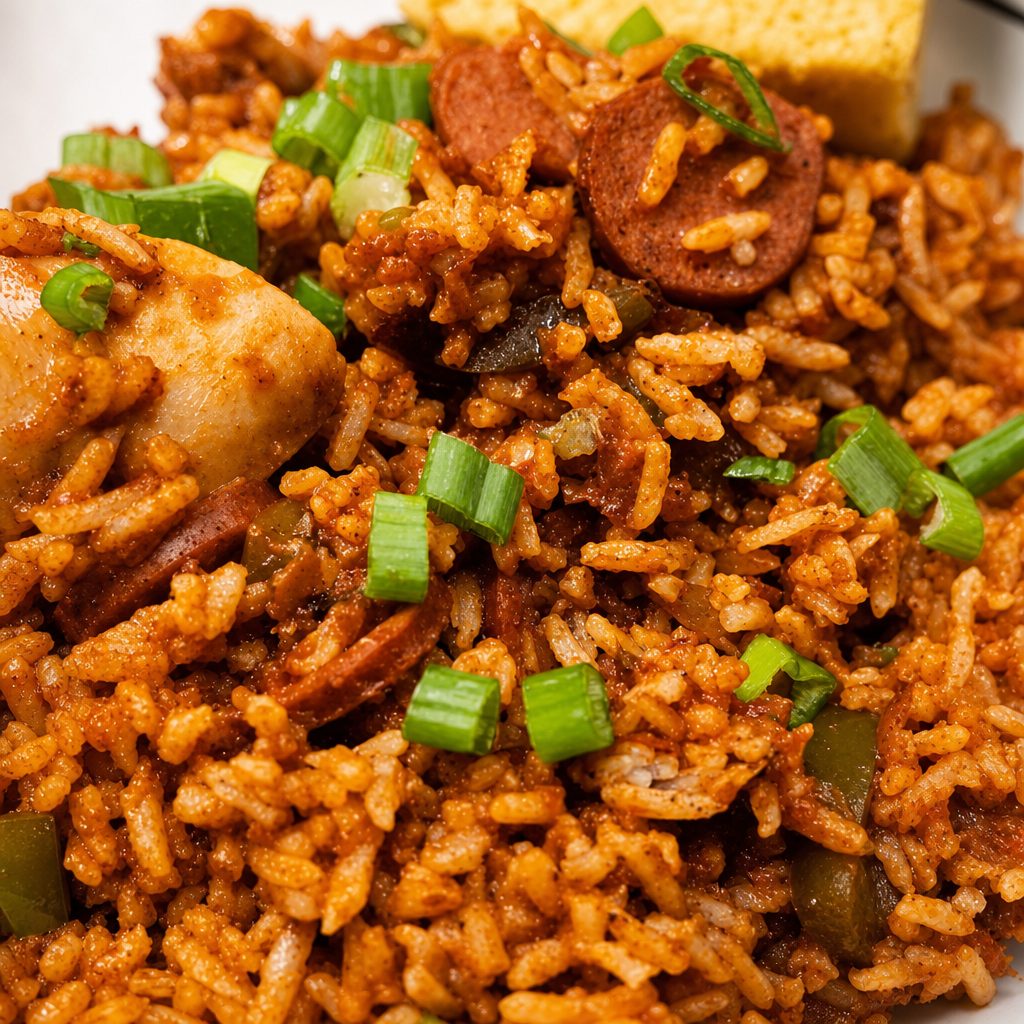 Chicken & Sausage Jambalaya.