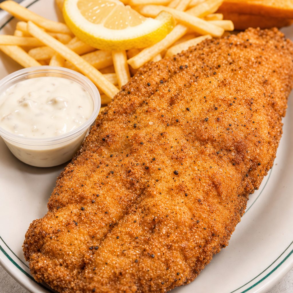 Fried Catfish Filet.